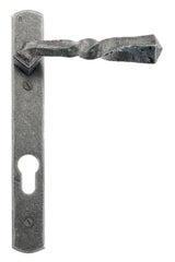 From The Anvil - Pewter Narrow Lever Espag. Lock Set | Sku. 33633 | Trade Door Handles.