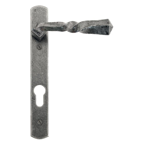 From The Anvil - Pewter Narrow Lever Espag. Lock Set | Sku. 33633 | Trade Door Handles.