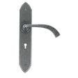 From The Anvil - Pewter Gothic Curved Sprung Lever Lock Set | Sku. 33634 | Trade Door Handles.