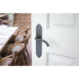 From The Anvil - Pewter Gothic Curved Sprung Lever Latch Set | Sku. 33635 | Trade Door Handles.