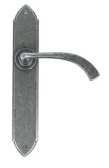 From The Anvil - Pewter Gothic Curved Sprung Lever Latch Set | Sku. 33635 | Trade Door Handles.
