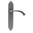 From The Anvil - Pewter Gothic Curved Sprung Lever Latch Set | Sku. 33635 | Trade Door Handles.