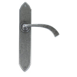 From The Anvil - Pewter Gothic Curved Sprung Lever Latch Set | Sku. 33635 | Trade Door Handles.