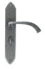 From The Anvil - Pewter Gothic Curved Sprung Lever Bathroom Set | Sku. 33636 | Trade Door Handles.