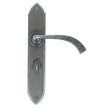 From The Anvil - Pewter Gothic Curved Sprung Lever Bathroom Set | Sku. 33636 | Trade Door Handles.