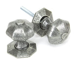 From The Anvil - Pewter Octagonal Mortice/Rim Knob Set | Sku. 33643 | Trade Door Handles.