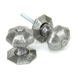 From The Anvil - Pewter Octagonal Mortice/Rim Knob Set | Sku. 33643 | Trade Door Handles.