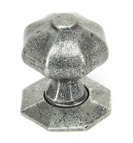 From The Anvil - Pewter Octagonal Mortice/Rim Knob Set | Sku. 33643 | Trade Door Handles.