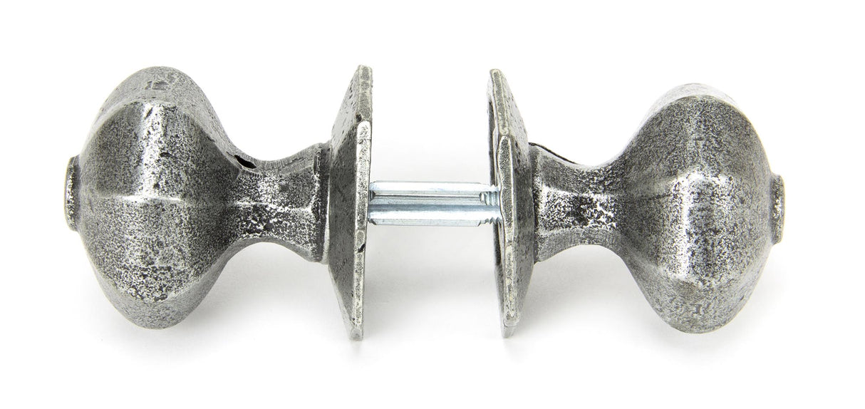 From The Anvil - Pewter Octagonal Mortice/Rim Knob Set | Sku. 33643 | Trade Door Handles.