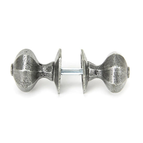 From The Anvil - Pewter Octagonal Mortice/Rim Knob Set | Sku. 33643 | Trade Door Handles.
