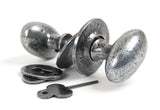 From The Anvil - Pewter Oval Mortice/Rim Knob Set | Sku. 33644 | Trade Door Handles.