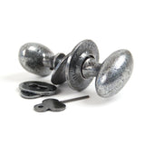 From The Anvil - Pewter Oval Mortice/Rim Knob Set | Sku. 33644 | Trade Door Handles.