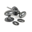 From The Anvil - Pewter Oval Mortice/Rim Knob Set | Sku. 33644 | Trade Door Handles.