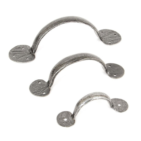 From The Anvil - Pewter 6" Bean D Handle | Sku. 33646 | Trade Door Handles.