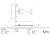 From The Anvil - Pewter 4" Penny End T Hinge (pair) | Sku. 33650 | Trade Door Handles.