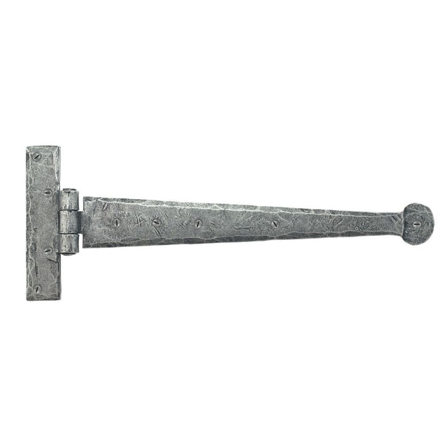 From The Anvil - Pewter 12" Penny End T Hinge (pair) | Sku. 33652 | Trade Door Handles.