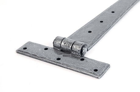 From The Anvil - Pewter 18" Penny End T Hinge (pair) | Sku. 33656 | Trade Door Handles.