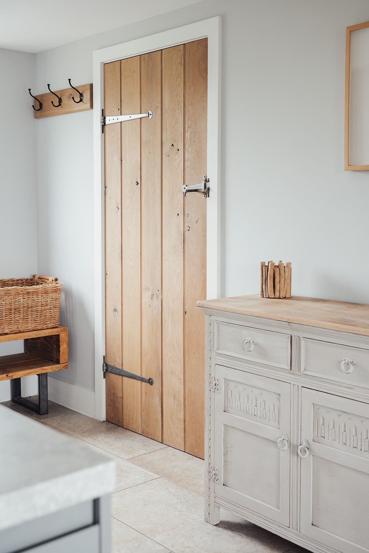 From The Anvil - Pewter 18" Penny End T Hinge (pair) | Sku. 33656 | Trade Door Handles.