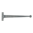 From The Anvil - Pewter 18" Penny End T Hinge (pair) | Sku. 33656 | Trade Door Handles.