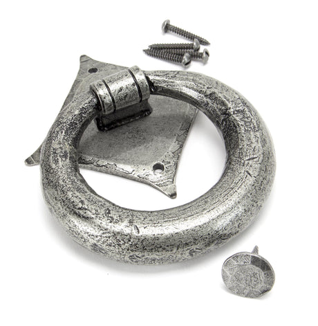 From The Anvil - Pewter Ring Door Knocker | Sku. 33658 | Trade Door Handles.