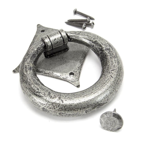 From The Anvil - Pewter Ring Door Knocker | Sku. 33658 | Trade Door Handles.