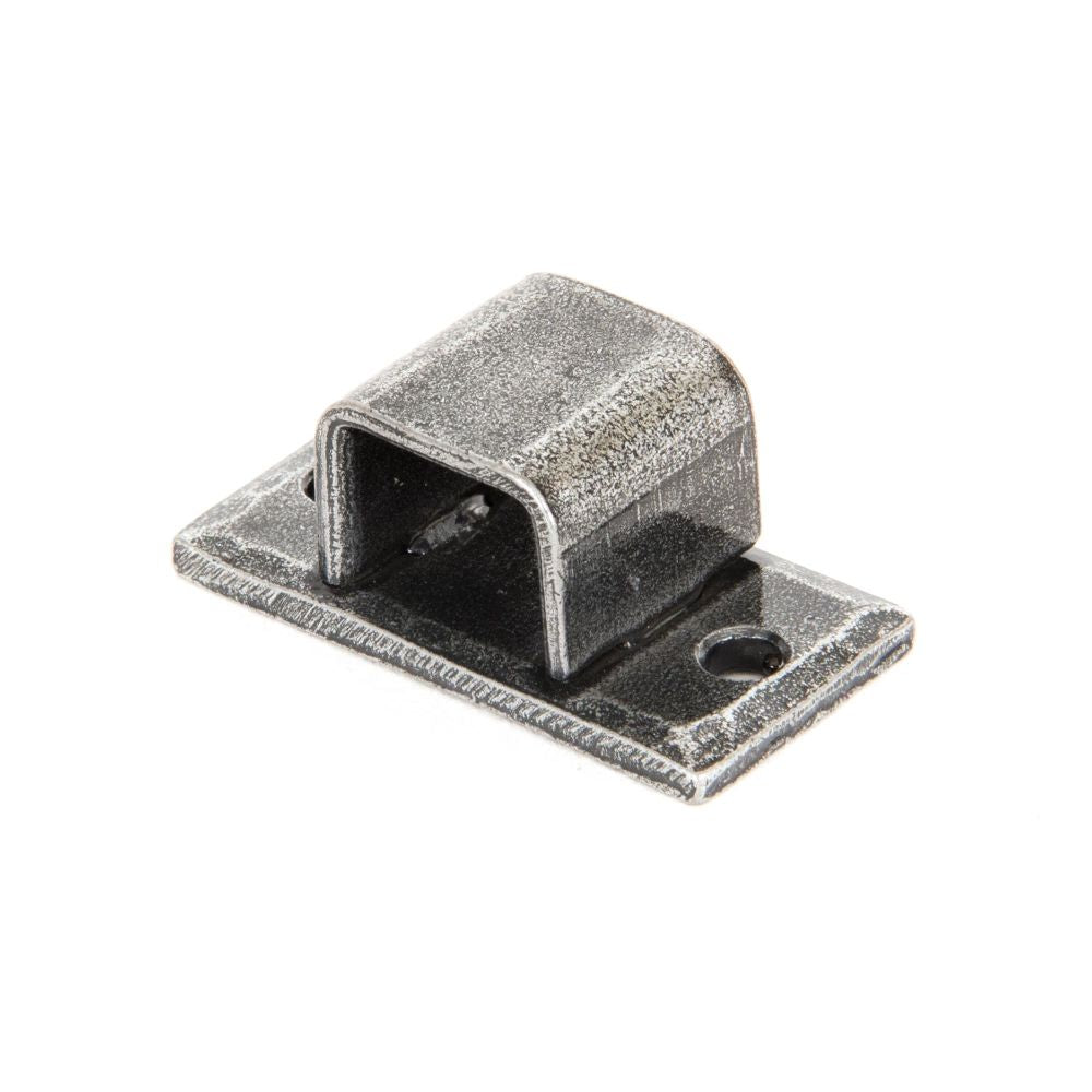 From The Anvil - Pewter Receiver Bridge For 4" Straight Bolt | Sku. 33660K | Trade Door Handles.