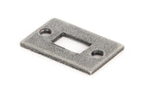 From The Anvil - Pewter Mortice Plate For 4" Cranked Bolt | Sku. 33661K | Trade Door Handles.