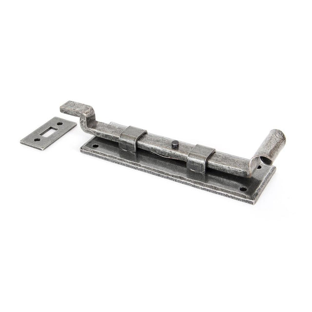 From The Anvil - Pewter 6" Cranked Door Bolt | Sku. 33662 | Trade Door Handles.