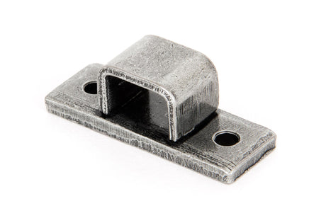 From The Anvil - Pewter Receiver Bridge For 6" Straight Bolt | Sku. 33663K | Trade Door Handles.