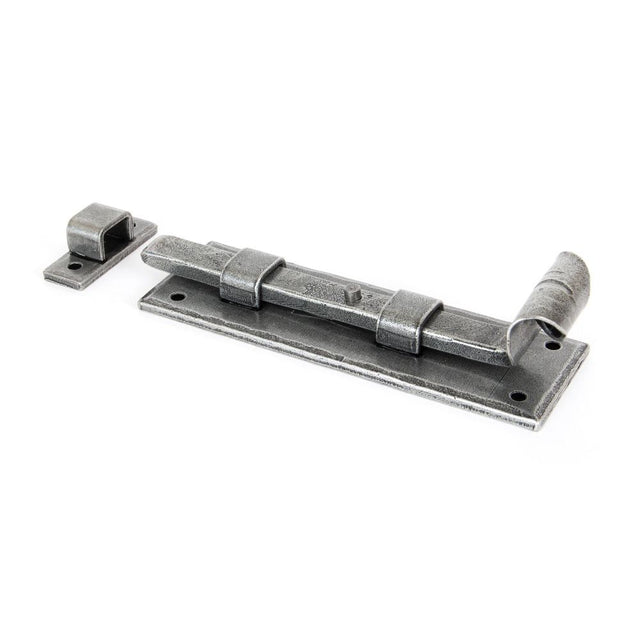 From The Anvil - Pewter 6" Straight Door Bolt | Sku. 33663 | Trade Door Handles.