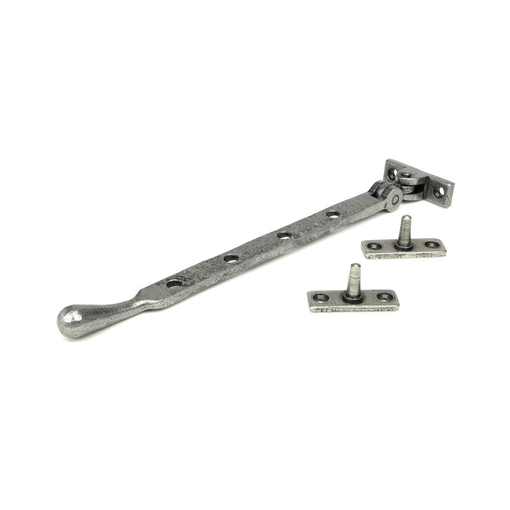 From The Anvil - Pewter 10" Peardrop Stay | Sku. 33678 | Trade Door Handles.