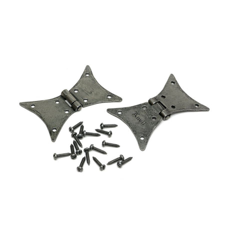 From The Anvil - Pewter 3" Butterfly Hinge (pair) | Sku. 33687 | Trade Door Handles.