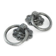 From The Anvil - Pewter Ring Turn Handle Set | Sku. 33689 | Trade Door Handles.