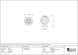 From The Anvil - Pewter Twist Cabinet Knob | Sku. 33691 | Trade Door Handles.