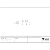 From The Anvil - Pewter Pyramid Door Stud - Small | Sku. 33694 | Trade Door Handles.