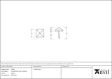 From The Anvil - Pewter Pyramid Door Stud - Medium | Sku. 33695 | Trade Door Handles.