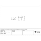 From The Anvil - Pewter Pyramid Door Stud - Medium | Sku. 33695 | Trade Door Handles.
