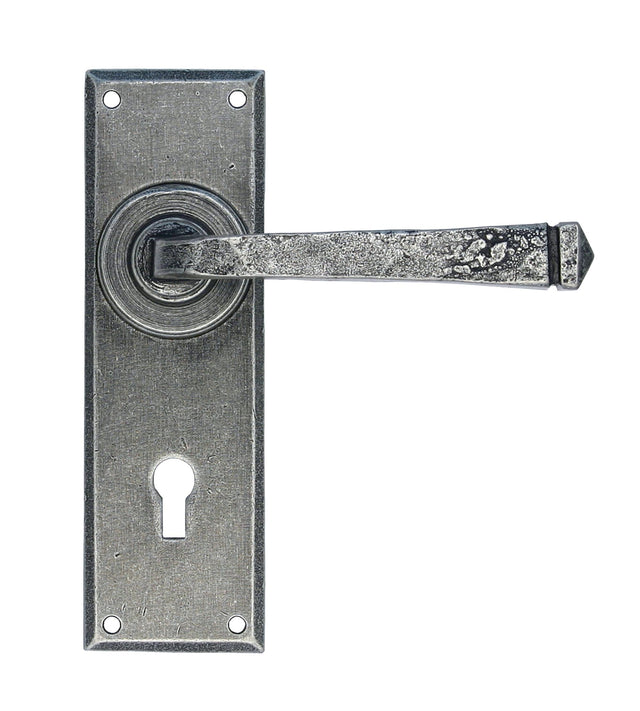 From The Anvil - Pewter Avon Lever Lock Set | Sku. 33700 | Trade Door Handles.