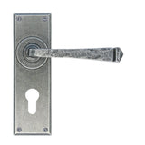 From The Anvil - Pewter Avon Lever Euro Lock Set | Sku. 33703 | Trade Door Handles.