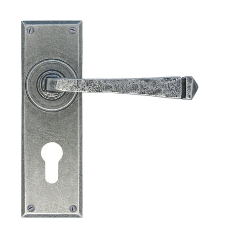 From The Anvil - Pewter Avon Lever Euro Lock Set | Sku. 33703 | Trade Door Handles.