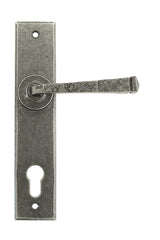 From The Anvil - Pewter Avon Lever Espag. Lock Set | Sku. 33704 | Trade Door Handles.
