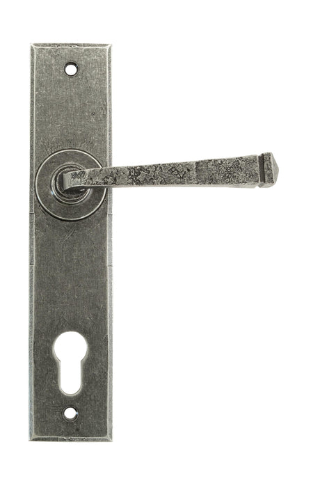 From The Anvil - Pewter Avon Lever Espag. Lock Set | Sku. 33704 | Trade Door Handles.
