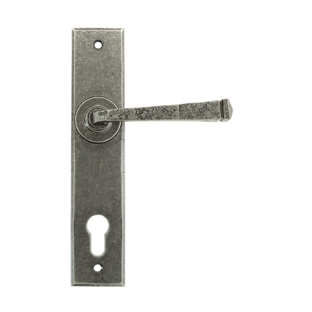 From The Anvil - Pewter Avon Lever Espag. Lock Set | Sku. 33704 | Trade Door Handles.