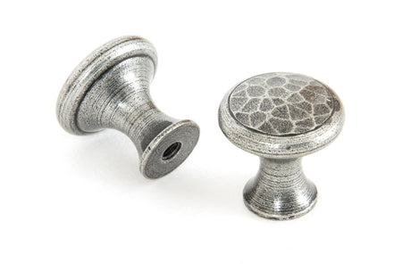 From The Anvil - Pewter Hammered Cabinet Knob - Small | Sku. 33705 | Trade Door Handles.