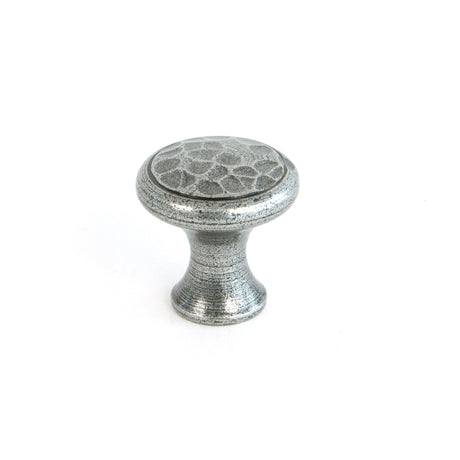 From The Anvil - Pewter Hammered Cabinet Knob - Small | Sku. 33705 | Trade Door Handles.