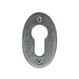 From The Anvil - Pewter Oval Euro Escutcheon | Sku. 33706 | Trade Door Handles.
