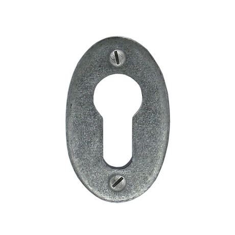 From The Anvil - Pewter Oval Euro Escutcheon | Sku. 33706 | Trade Door Handles.