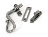 From The Anvil - Pewter Locking Shepherd's Crook Fastener - LH | Sku. 33710 | Trade Door Handles.