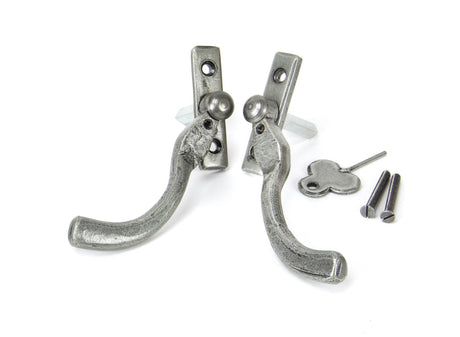 From The Anvil - Pewter 16mm Peardrop Espag - RH | Sku. 33715 | Trade Door Handles.