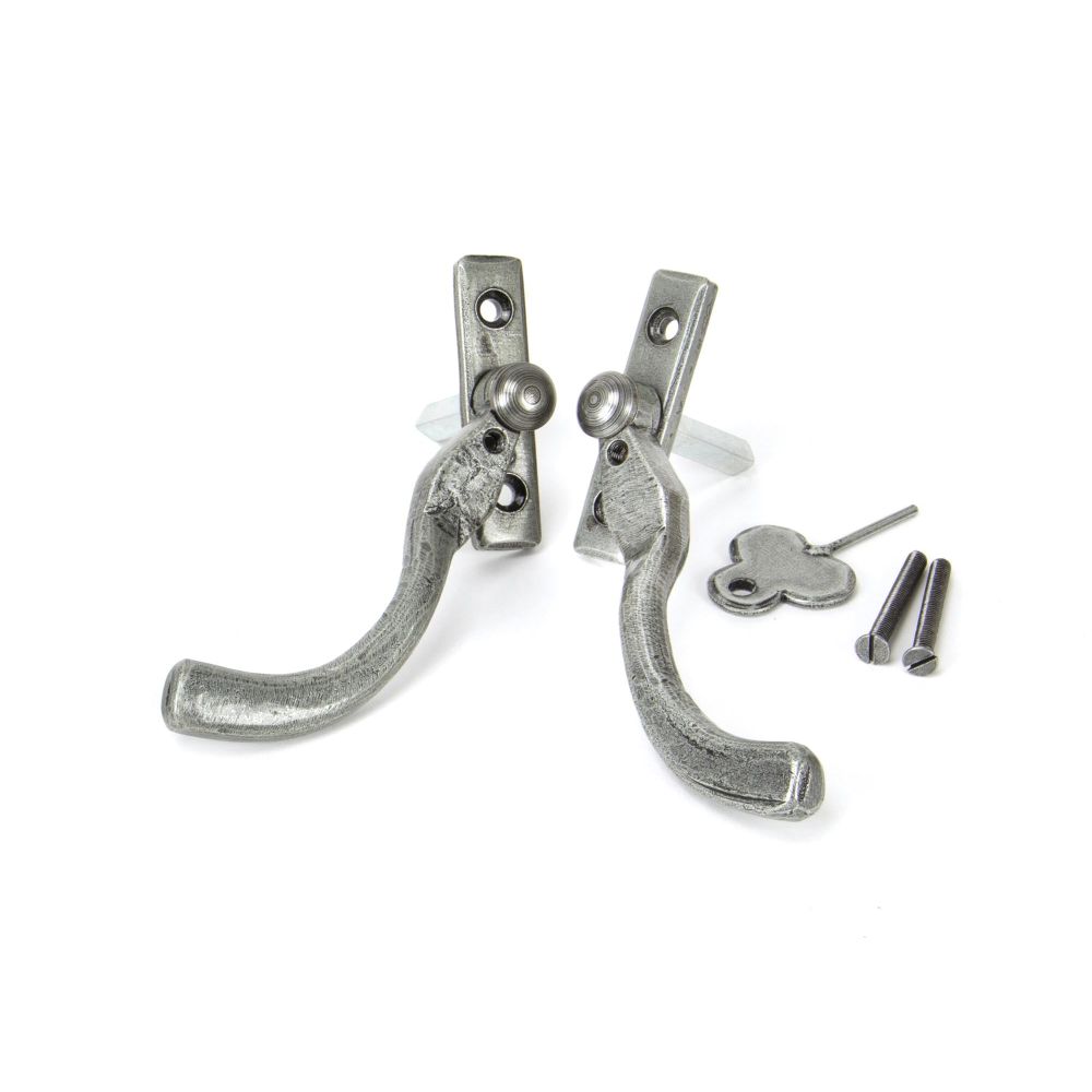 From The Anvil - Pewter 16mm Peardrop Espag - RH | Sku. 33715 | Trade Door Handles.